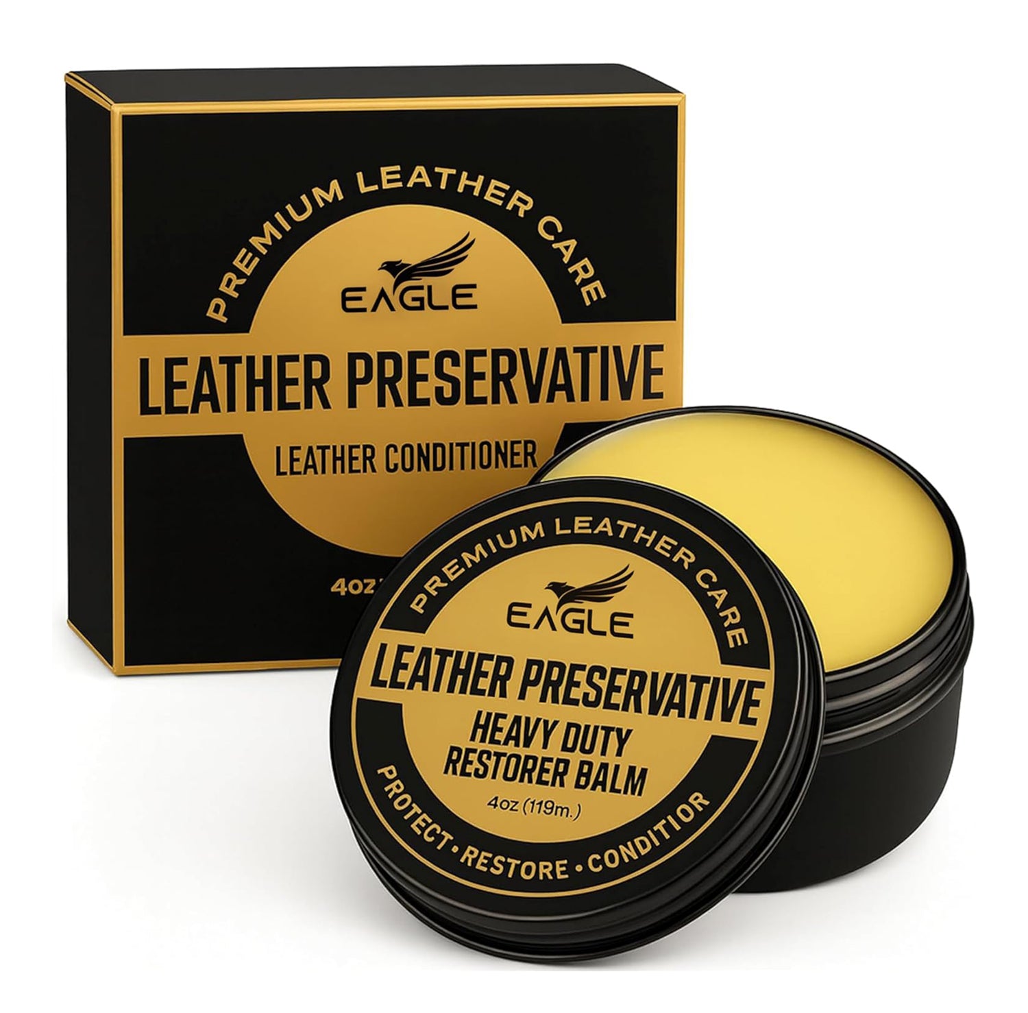 Eagle Heavy-Duty Leather Restorer & Preservative Balm Neatsfoot Oil My Shoe Supplies Eagle Heavy-Duty Leather Restorer & Preservative Balm Neatsfoot Oil My Shoe Supplies