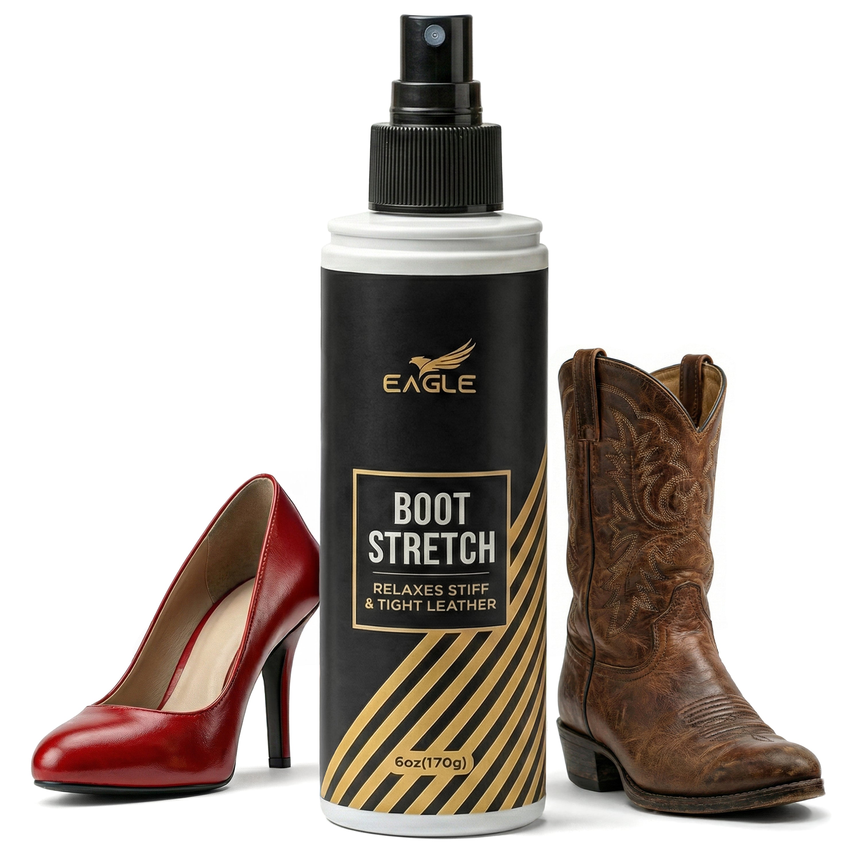 Eagle Boot Stretcher Spray(6oz) - Leather Softener for Shoes & Boots ...