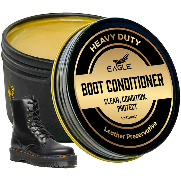 Eagle Leather Balm - Compatible with Dr. Martens Wonder Balsam - Premium Leather Conditioner for Boots, Shoes, and Jackets - Softens, Conditions, and Restores Dry, Cracked Leather(120mL)