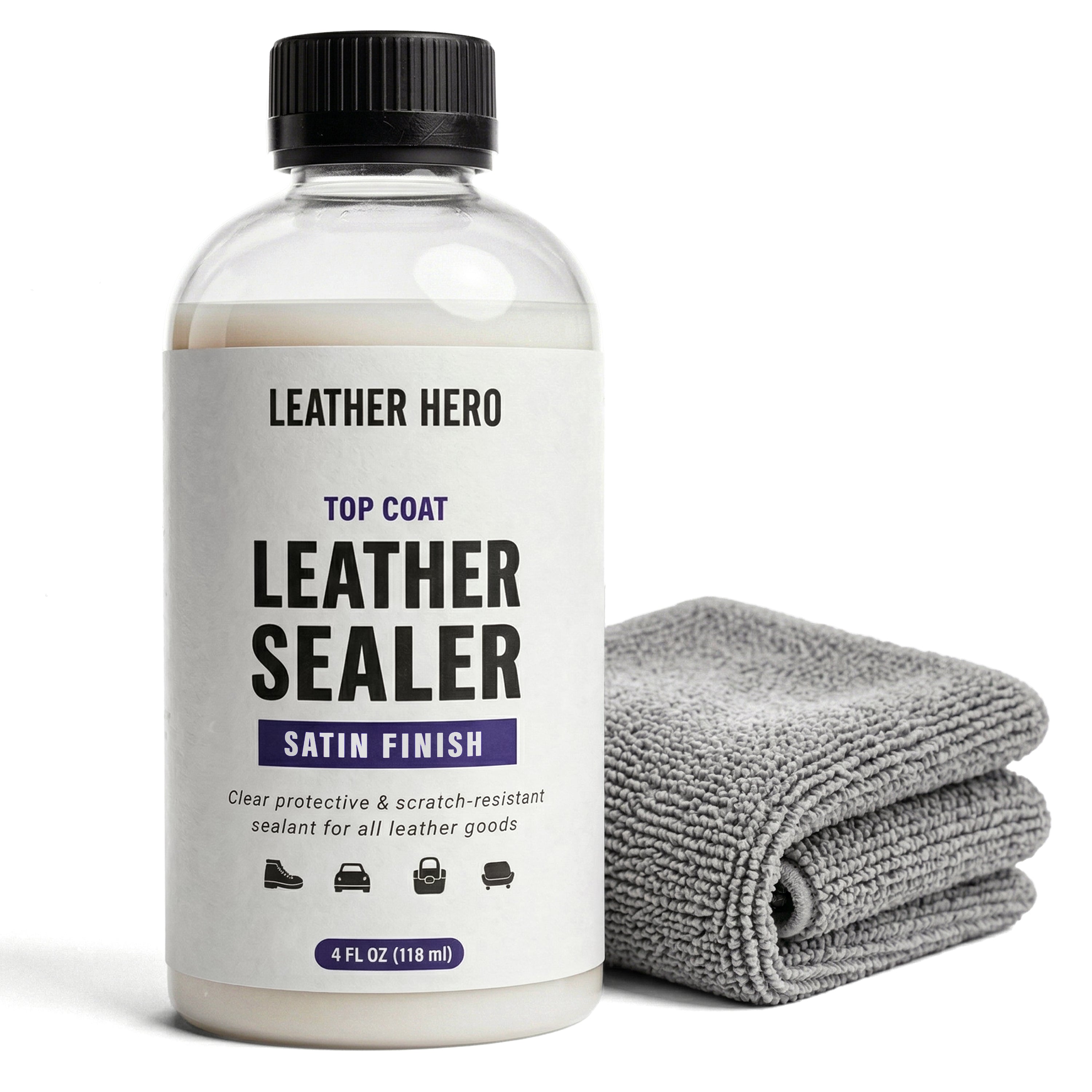 Leather Hero Top Coat – Leather Sealant & Protective Finish for Dye, P ...