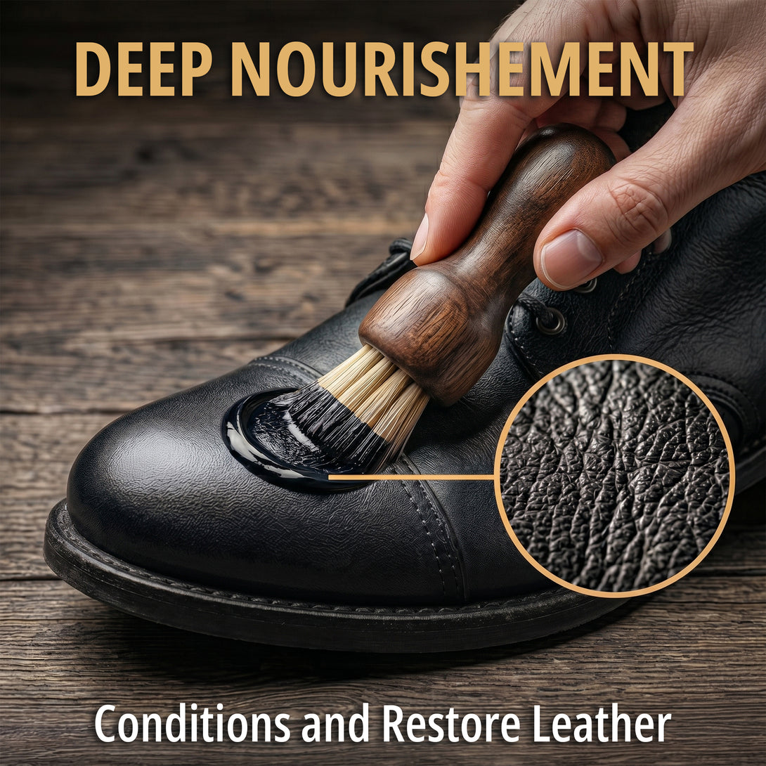 Eagle Shoe Cream Polish Kit Black – 3 Piece Boot & Shoe Polish with Sh ...