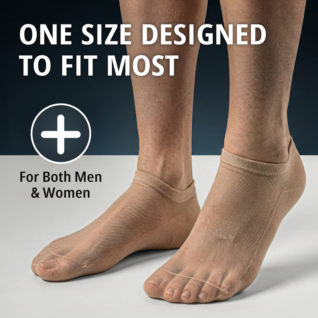 Leather Hero Disposable Try On Socks - Tan Footies for Women, 72 Pairs ...