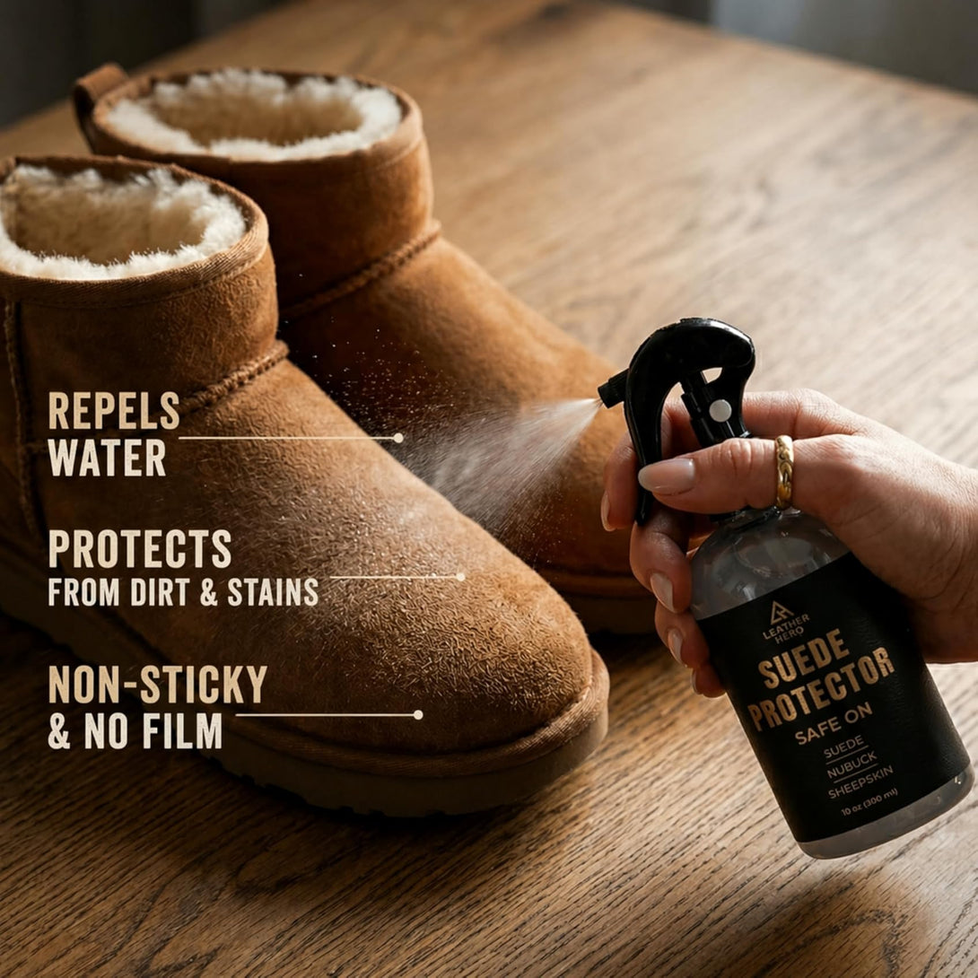 Leather Hero Suede Protector Compatible with Ugg Boots (10oz) - Waterp ...