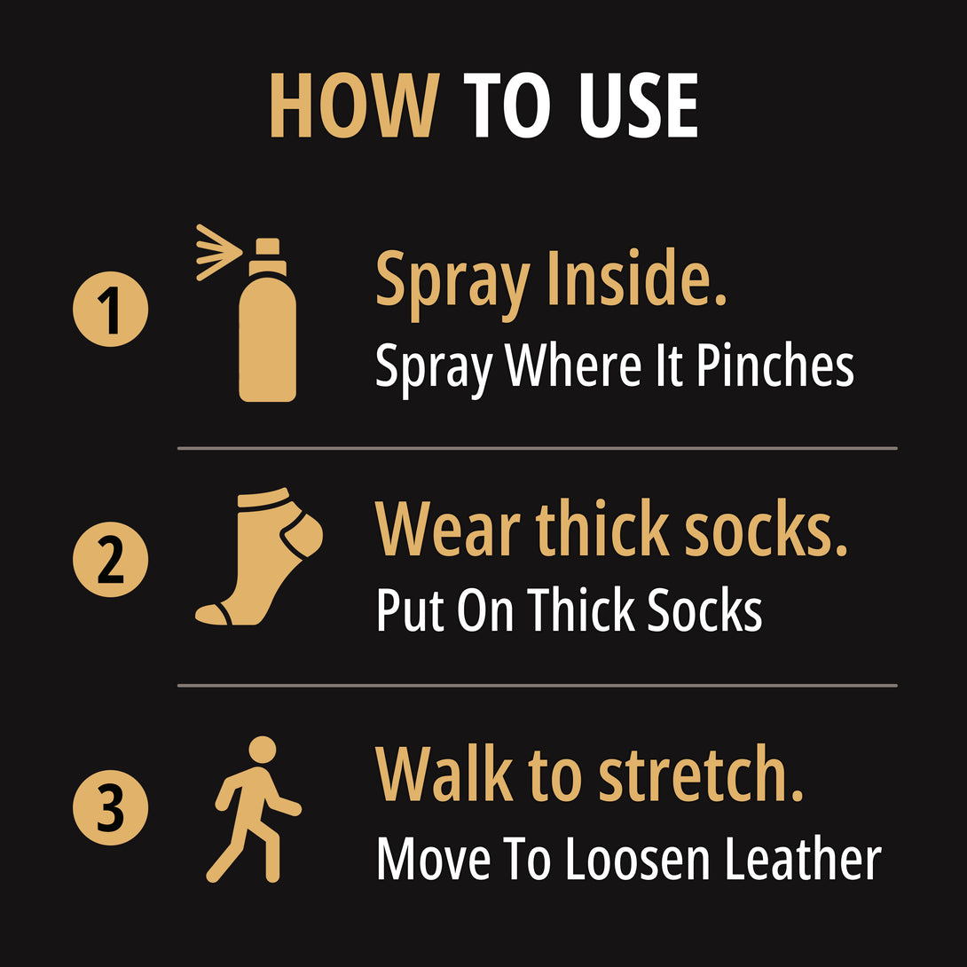Eagle Boot Stretcher Spray(6oz) - Leather Softener for Shoes & Boots ...
