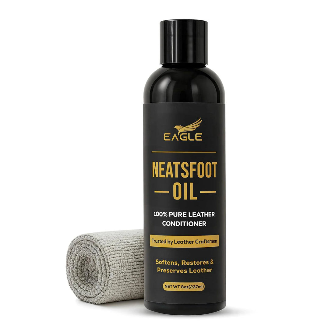 Eagle 100% Pure Neatsfoot Oil – 250 mL Leather Conditioner & Restorer – My  Shoe Supplies