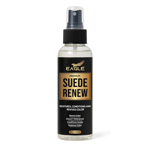 Eagle Brand Suede Renew & Conditioner Spray – 6oz for Softening, Cleaning, and Restoring Faded Suede – Enriches Color and Conditions Suede Shoes, Boots, and Accessories