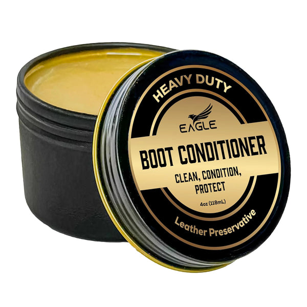 Eagle Leather Balm - Compatible with Dr. Martens Wonder Balsam - Premium Leather Conditioner for Boots, Shoes, and Jackets - Softens, Conditions, and Restores Dry, Cracked Leather(120mL)