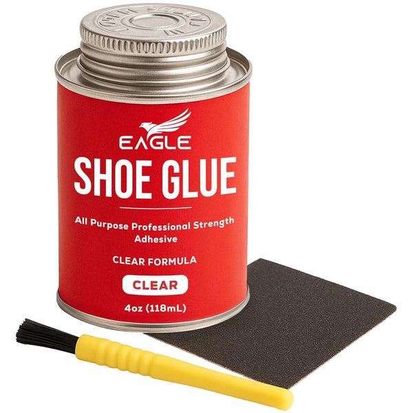 Eagle Shoe Cement – Heavy Duty Shoe Sole Glue for Repair – Strong Waterproof Shoe Adhesive for Sneakers, Boots, and Rubber Soles – Leather and Rubber Shoe Glue for Sole Repair (4 oz)