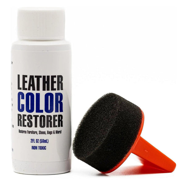 Leather Hero Leather Color Restorer & Applicator- Refinish, Repair, & Renew Leather & Vinyl Sofa, Purse, Shoes, Auto Car Seats, Couch 2oz (Chocolate)