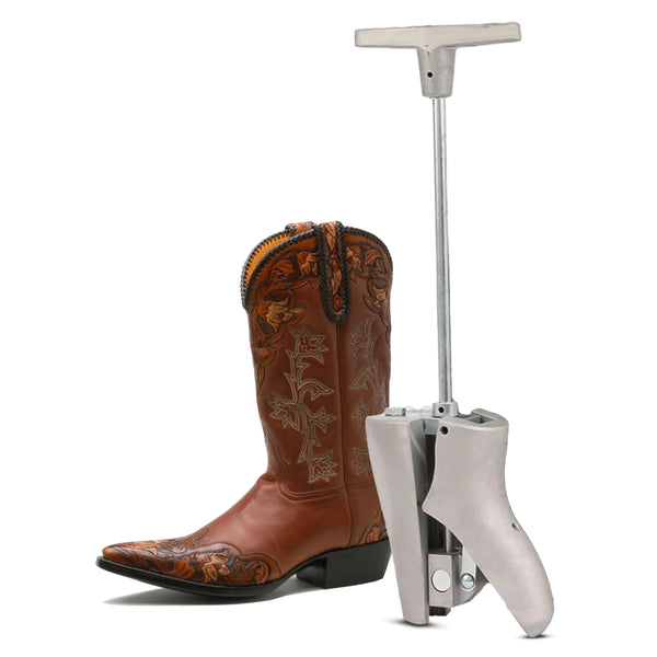 Leather Hero Metal Boot Instep Stretcher and Vamp Raiser - Shoe Stretcher for Western/Cowboy, Hiking, Work, & Riding Boots, Adjustable Shoe Instep Raiser for Men and Women - Heavy Duty