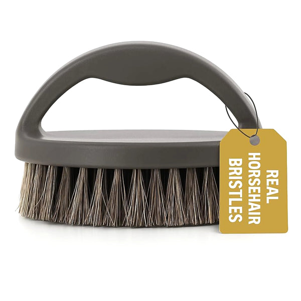 Eagle Small Horsehair Shoe Brush – Soft Leather Boot & Shoe Shine Polishing Brush for Cleaning & Buffing – Premium Shoe Polish Brush for Leather Care