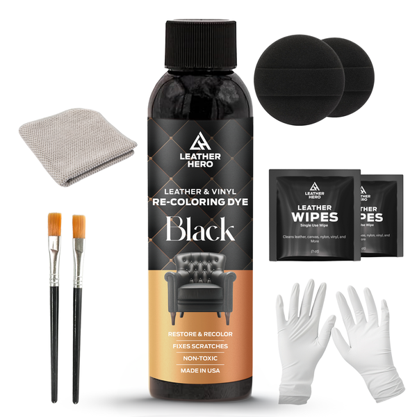 Leather Hero Leather Restorer for Couches - Leather Color Restorer, Scratch Remover, Leather Recoloring Balm, Leather Couch Paint, Non-Toxic, Made in USA