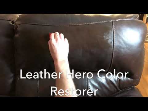 Leather Hero Leather Color Restorer & Applicator- Refinish, Repair, & Renew Leather & Vinyl Sofa, Purse, Shoes, Auto Car Seats, Couch 4oz (Navy Blue)