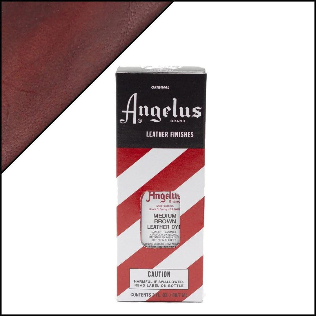 Saddle Brown Angelus Leather Dye for Shoes, Handbags, Purses, Couches, Smooth Leathers - 3oz