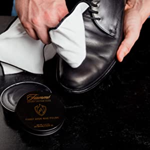 Black Shoe Shine Polish Buffing Cloth Premium Heavy Cotton 14x14