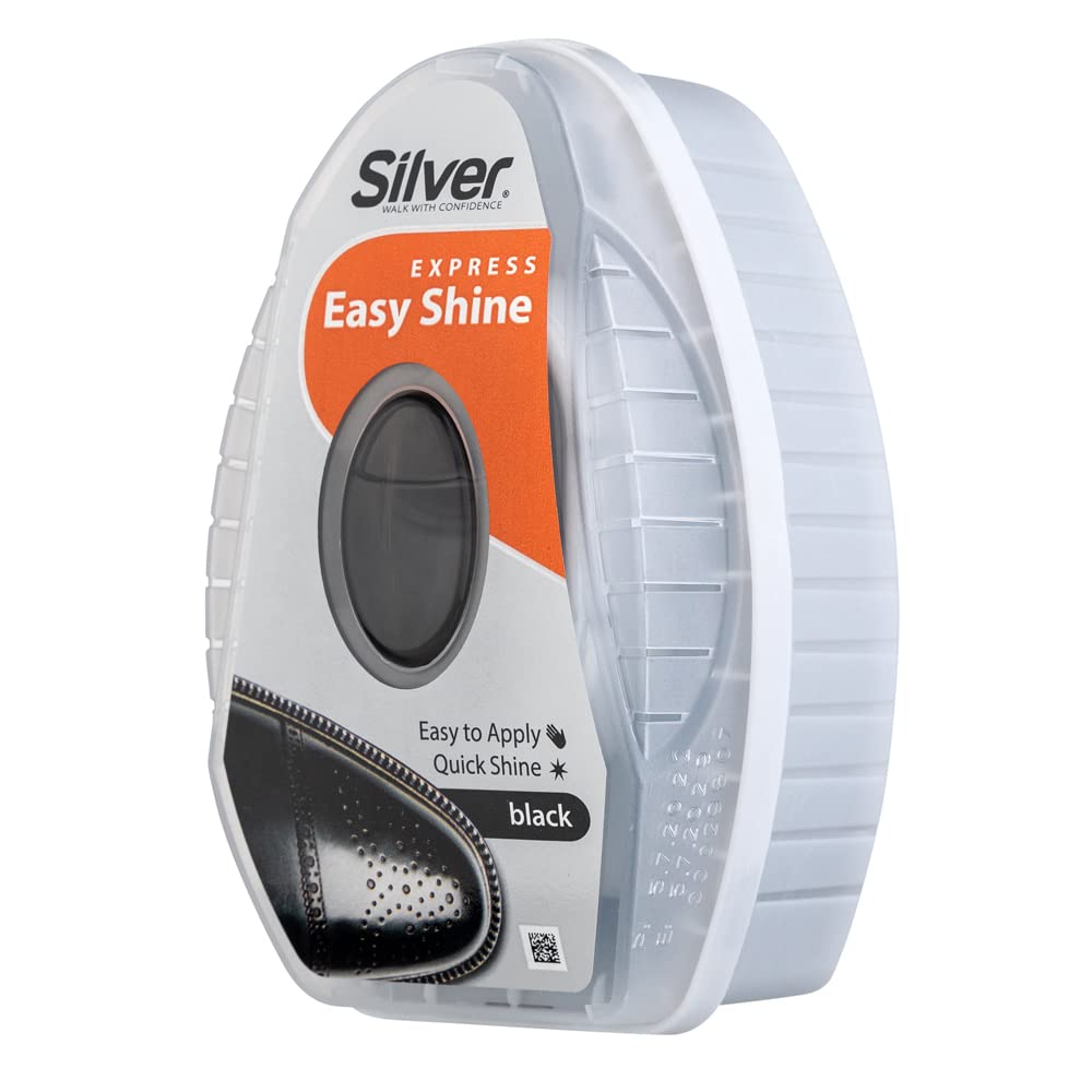 Light Gray Express Shoe Shine Sponge 6mL - Silver Brand