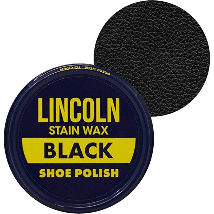 Black Lincoln Shoe Polish Wax 3oz