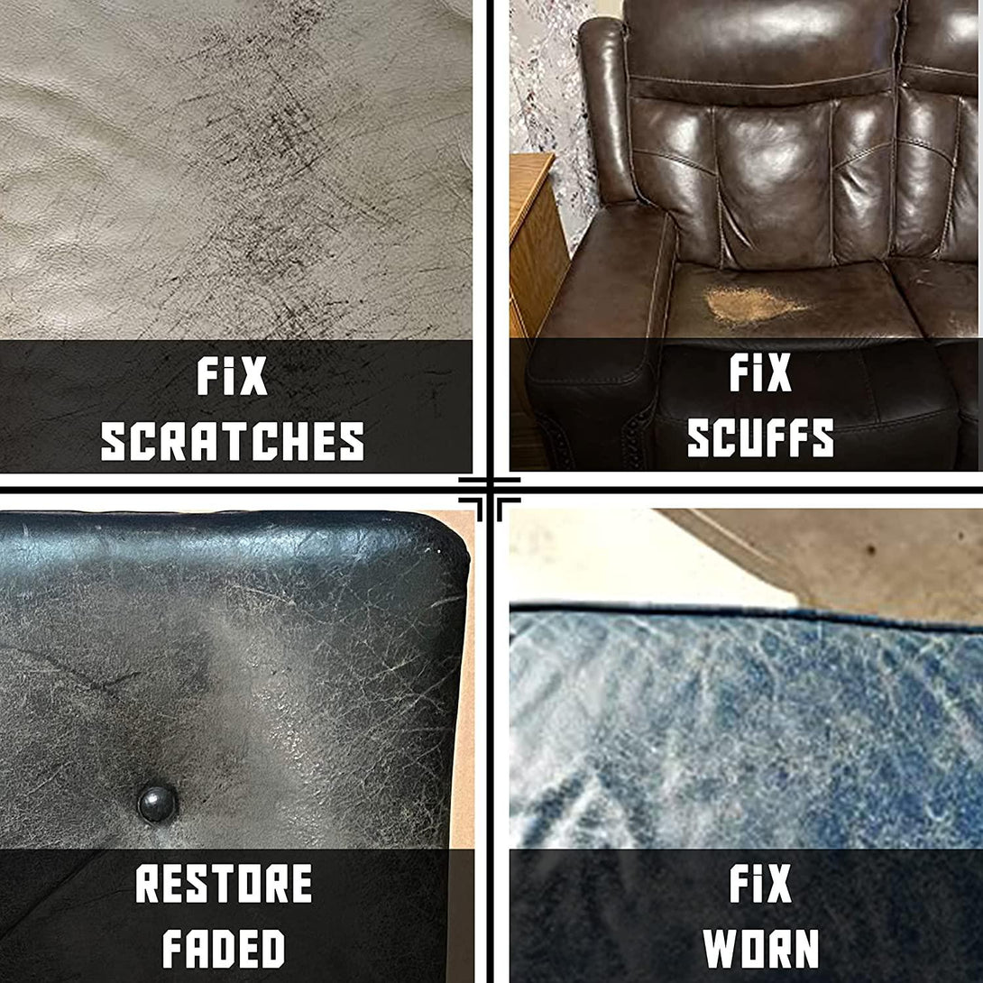 Dark Slate Gray Leather Hero Leather Color Restorer Complete Repair Kit 4oz