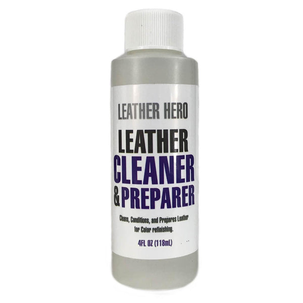 Light Gray Leather Hero Leather Cleaner & Conditioner 4oz Concentrated (Makes 16oz)