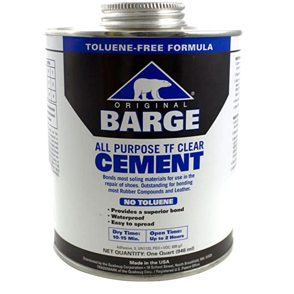 Gray Barge All Purpose Toluene Free Cement Glue- Clear 32oz Quart