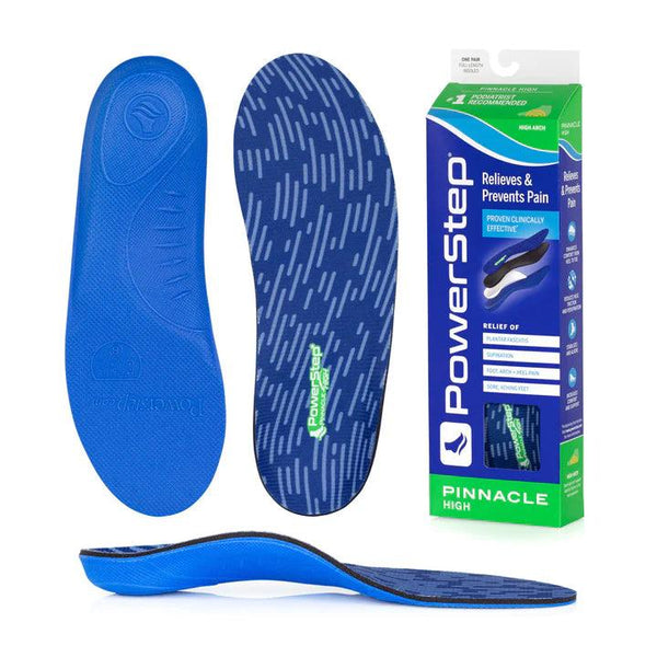 Dark Slate Blue Powerstep Pinnacle High Arch Support Orthotic Insoles