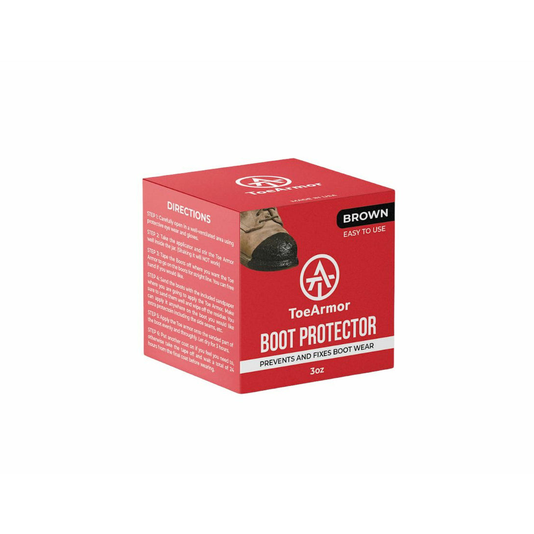 Maroon Toe Armor Boot Protector 3oz- Protects The Life of Your Boots