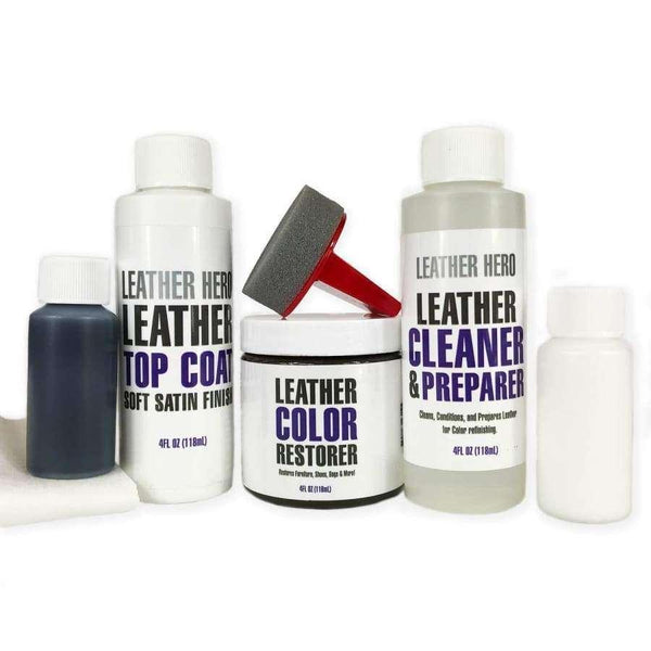 Leather Hero Leather Color Restorer Complete Repair Kit 4oz