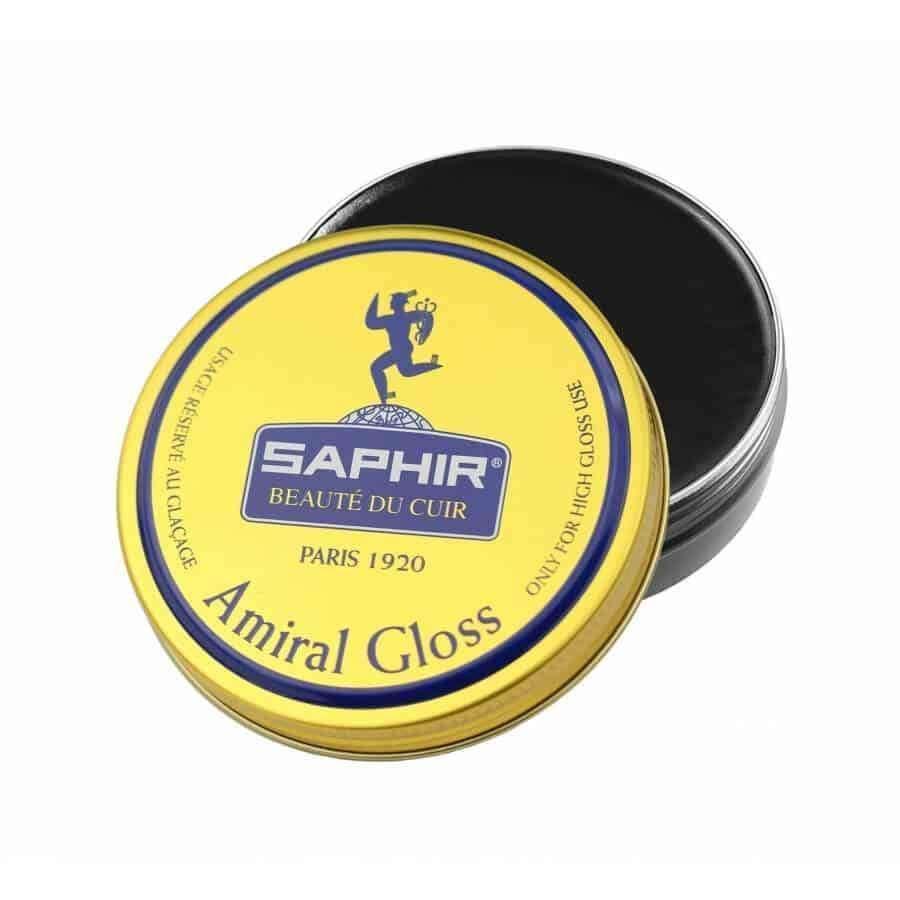 Saphir Amiral Gloss 50ml Tin Black High Gloss Shine